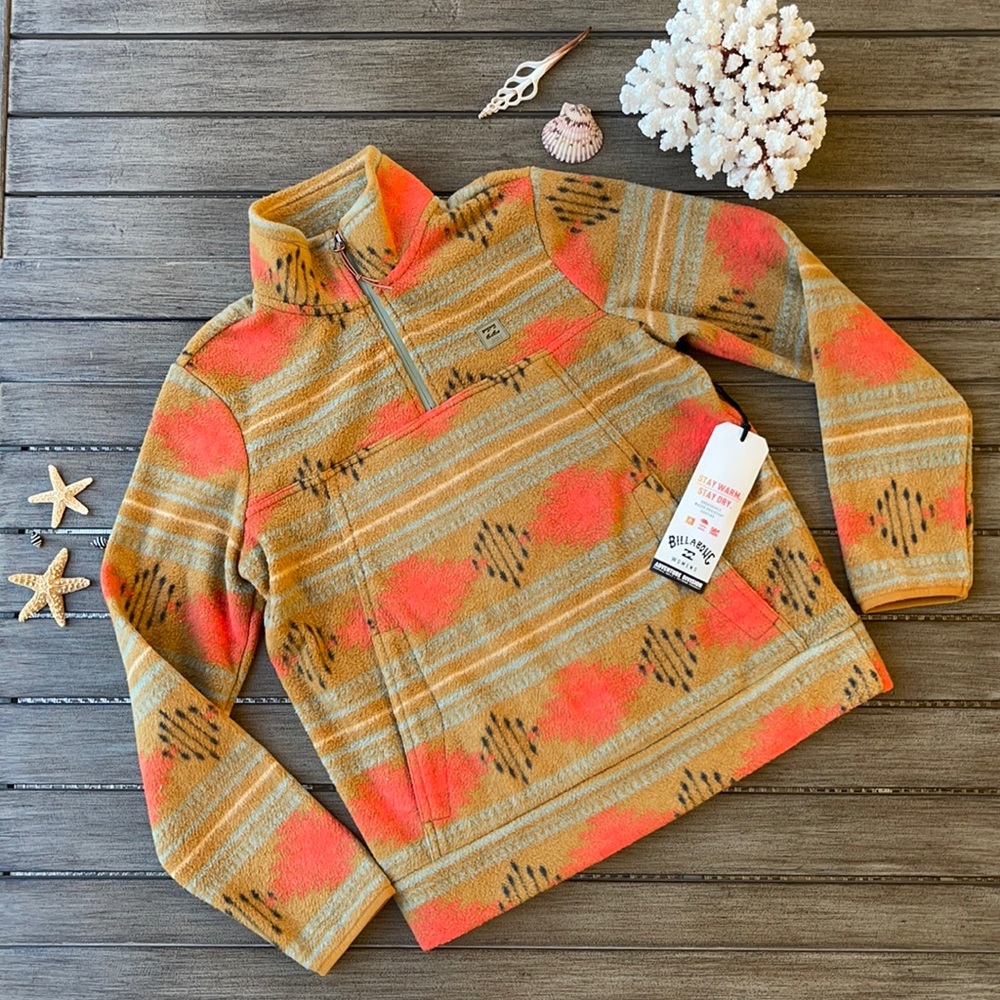 🌴🔆BILLABONG- BOUNDARY MOCK HALF ZIP JACKET - Picture 5 of 16